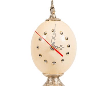 Clock Ostrich Egg African Collectables
