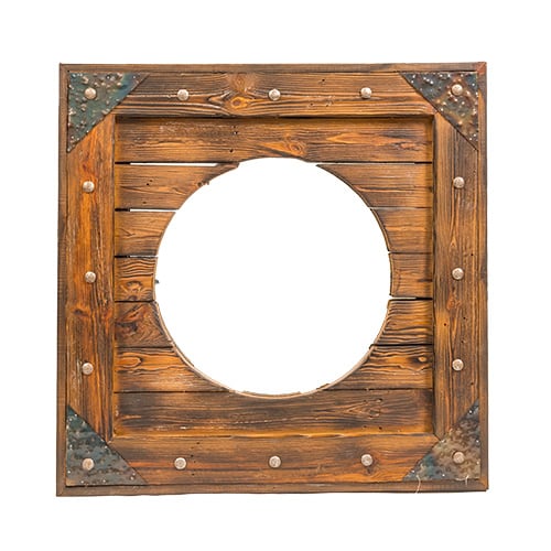 Wooden Mirror African Collectables